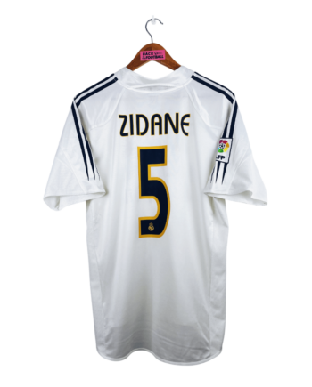 maillot vintage domicile Real Madrid 2004/2005 floqué Zidane #5