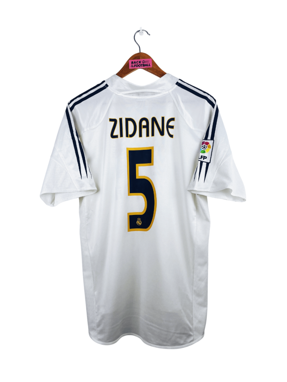 maillot vintage domicile Real Madrid 2004/2005 floqué Zidane #5