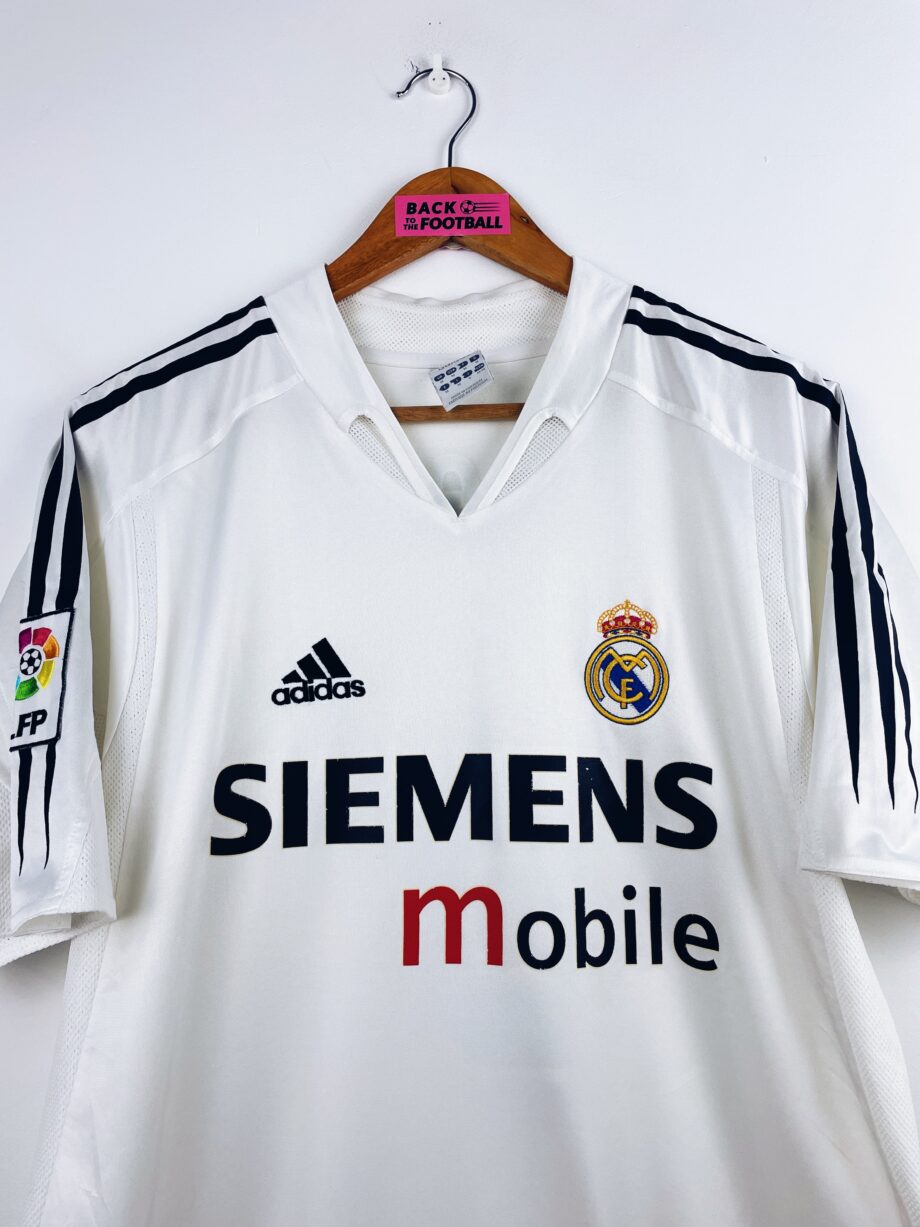 maillot vintage domicile Real Madrid 2004/2005 floqué Zidane #5