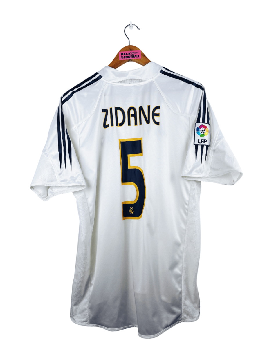 maillot vintage domicile Real Madrid 2004/2005 floqué Zidane #5