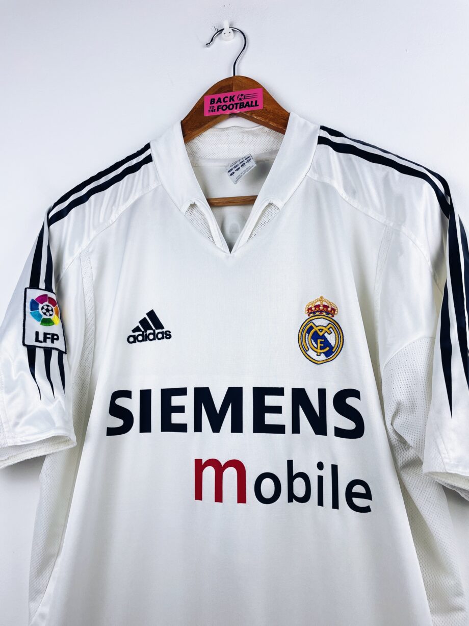 maillot vintage domicile Real Madrid 2004/2005 floqué Zidane #5