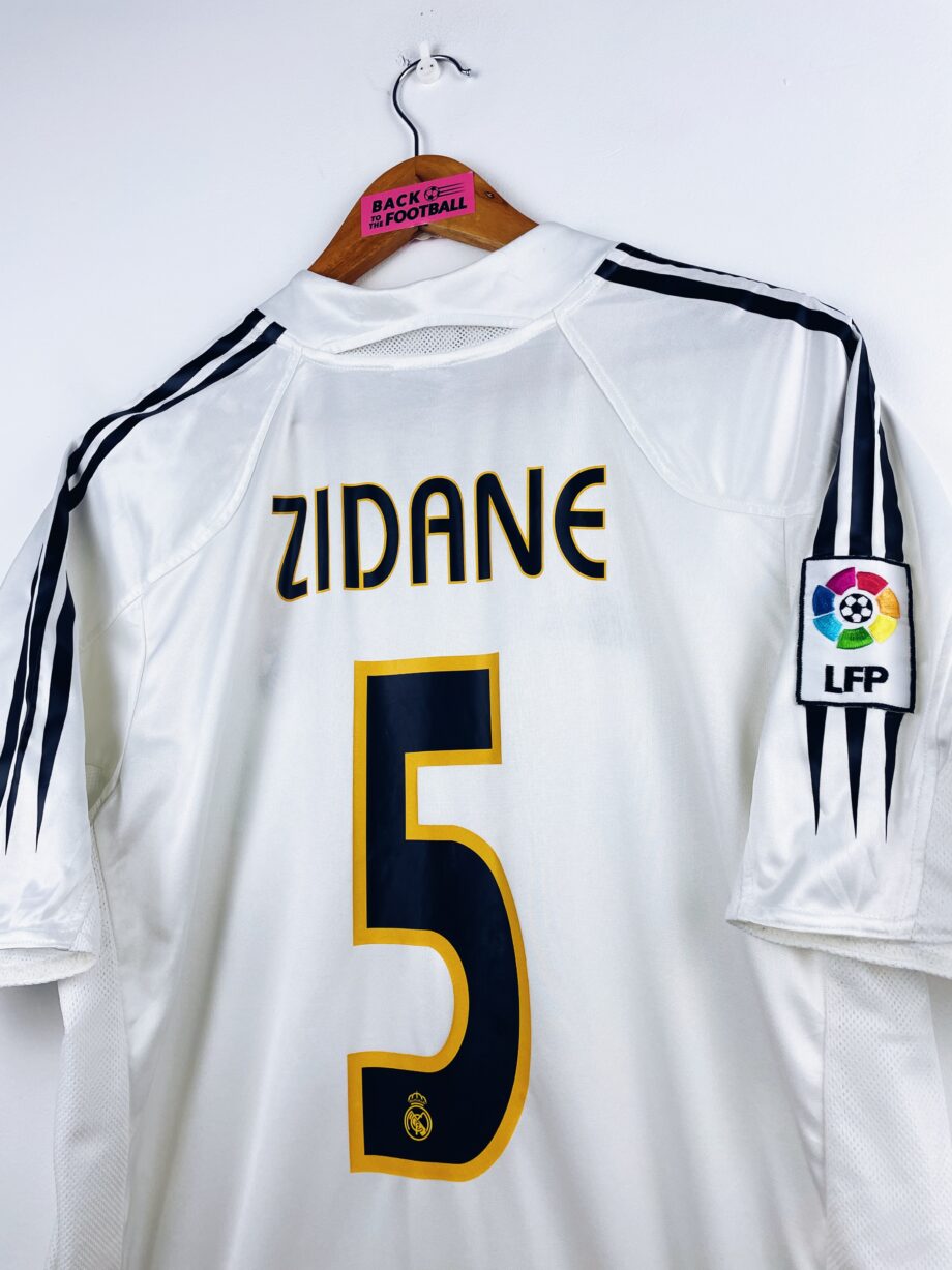 maillot vintage domicile Real Madrid 2004/2005 floqué Zidane #5