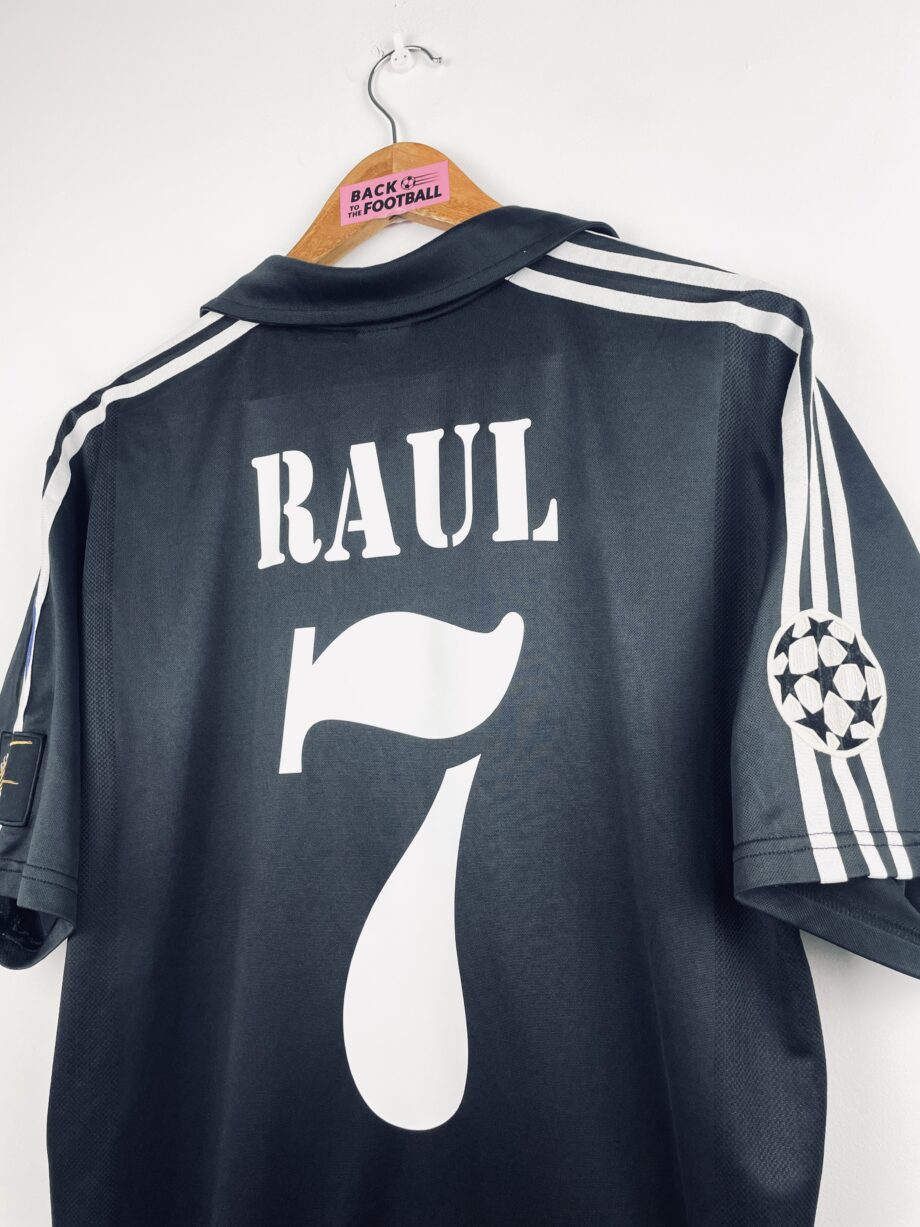 maillot vintage extérieur Real Madrid 2002/2003 centenaire floqué Raul #7