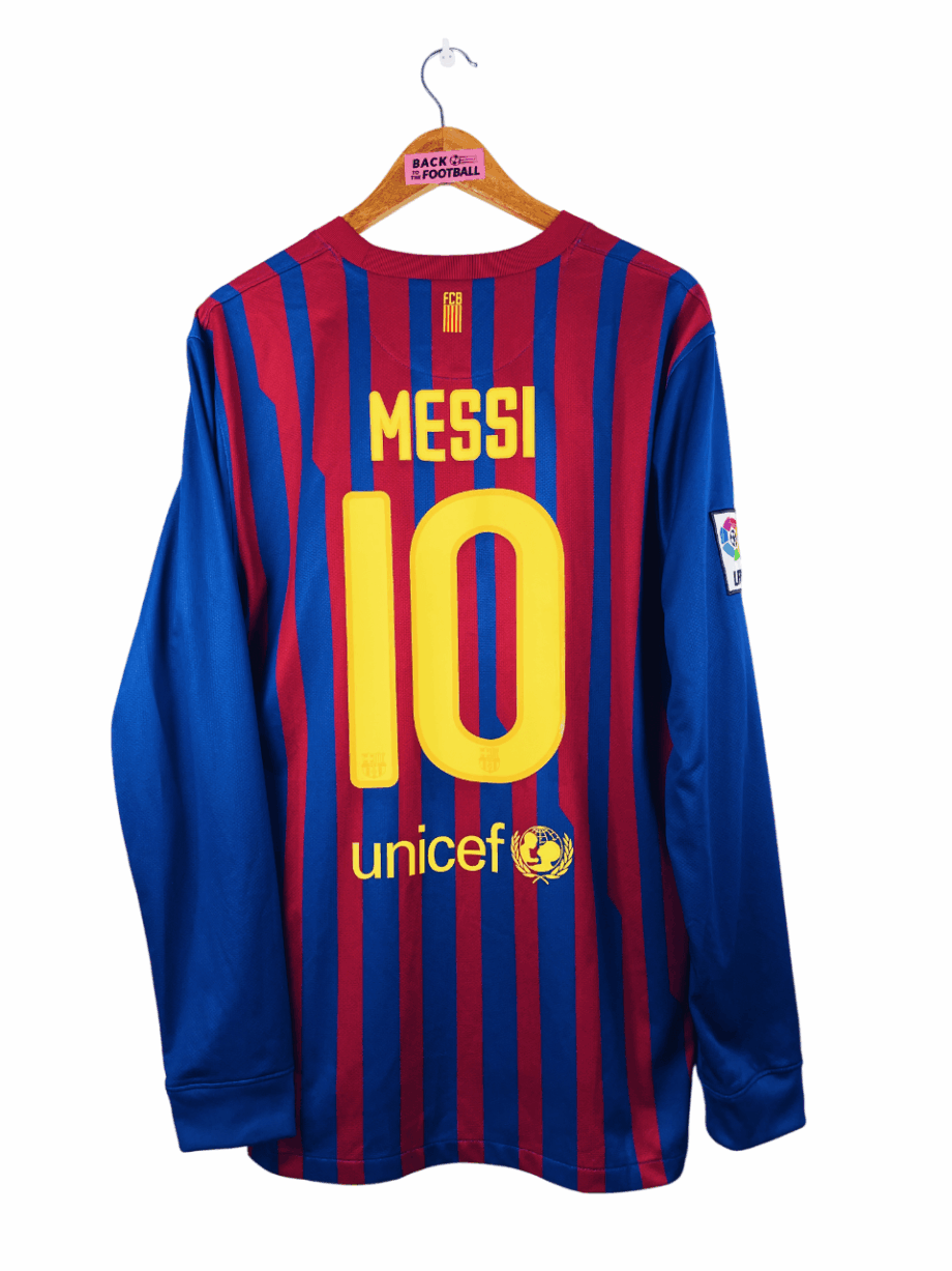 maillot vintage domicile FC Barcelone 2011/2012 manches longues floqué Messi #10