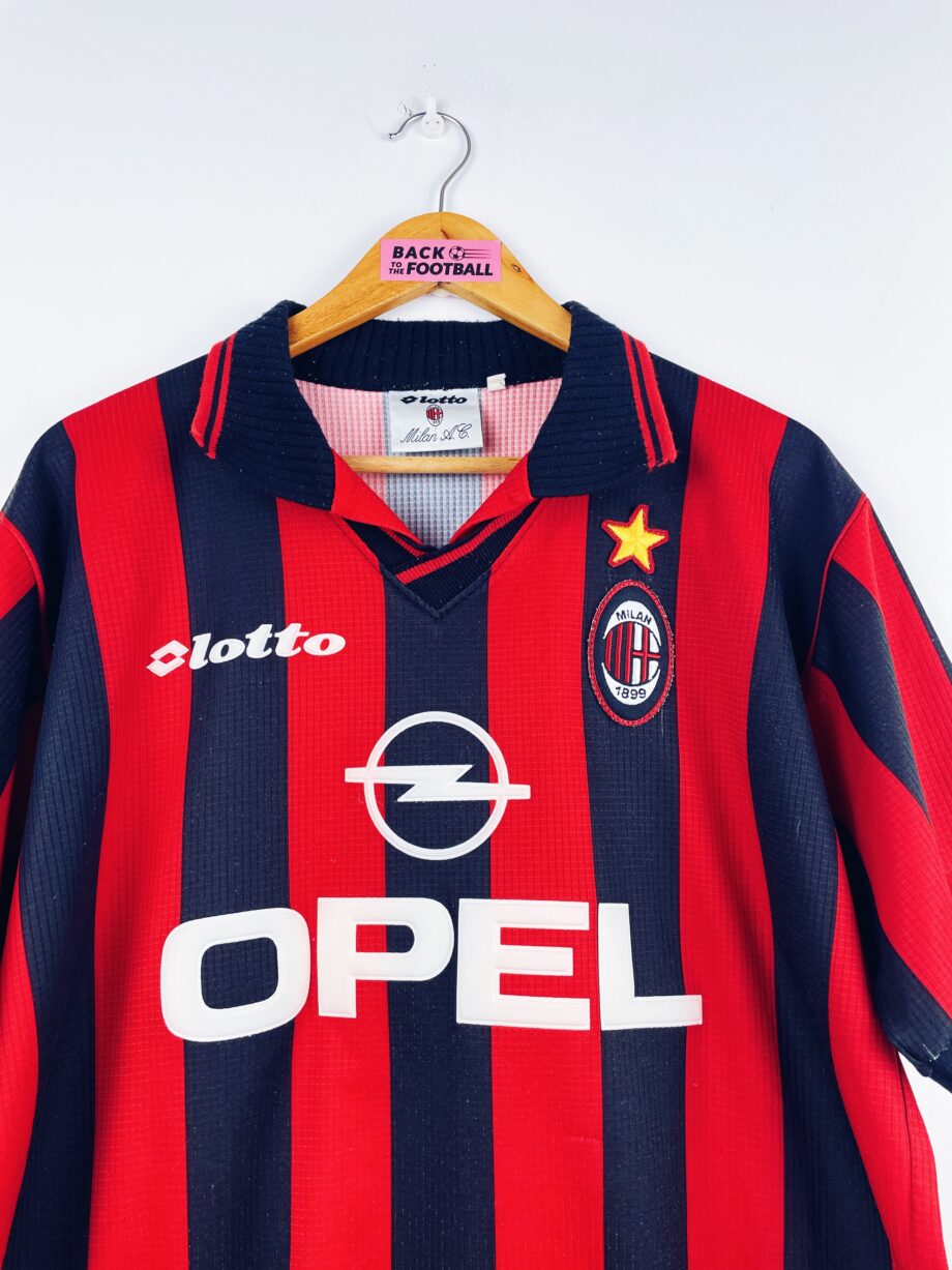 maillot vintage domicile AC Milan 1997/1998