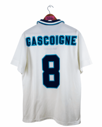 maillot vintage domicile Angleterre 1995/1997 floqué Gascoigne #8
