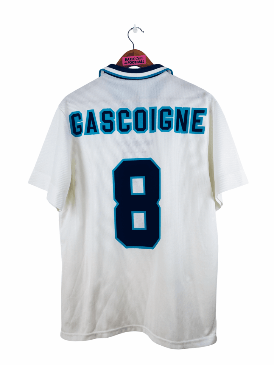 maillot vintage domicile Angleterre 1995/1997 floqué Gascoigne #8