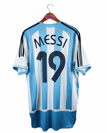maillot vintage domicile Argentine 2006 floqué Messi #19