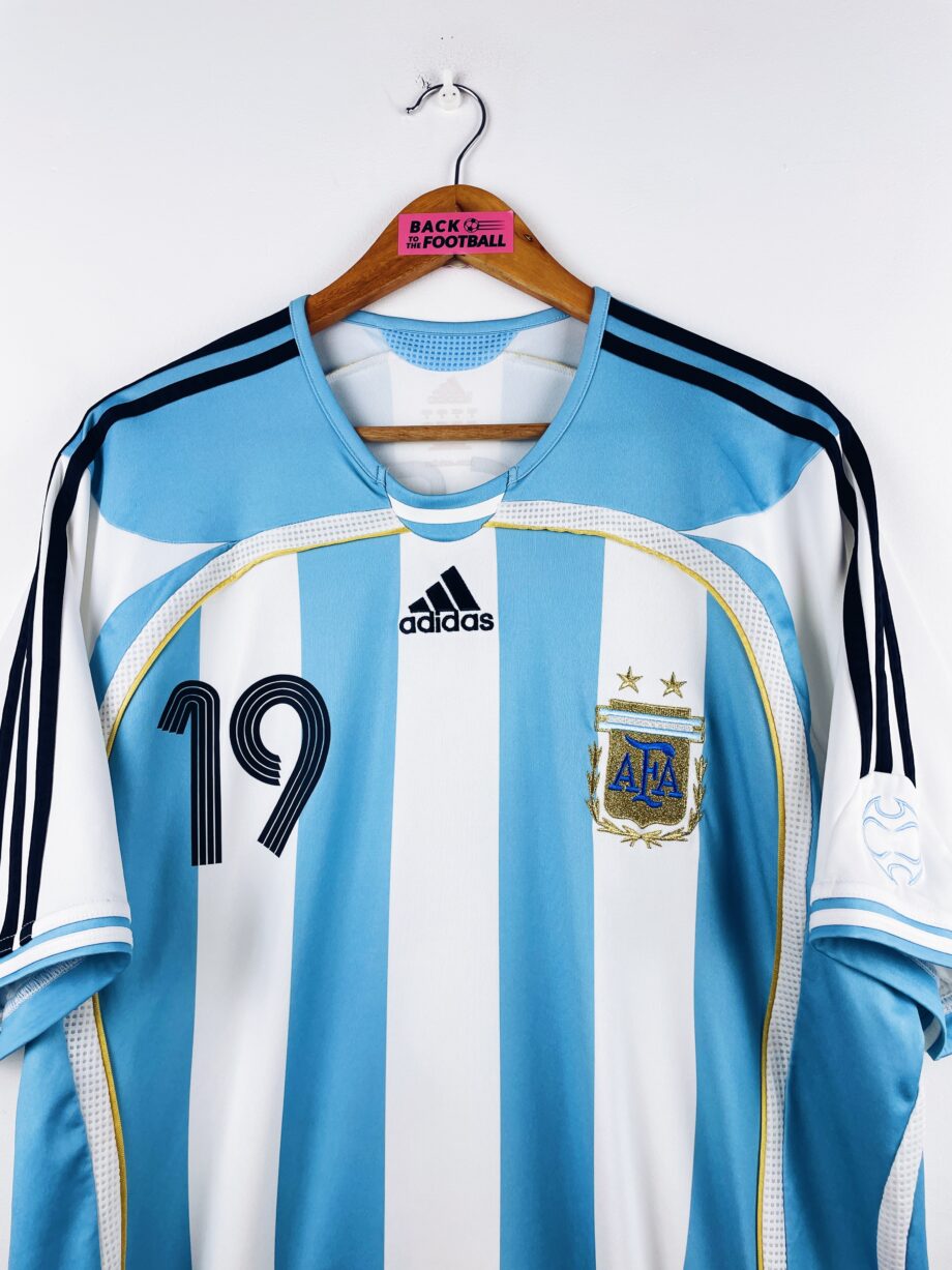 maillot vintage domicile Argentine 2006 floqué Messi #19