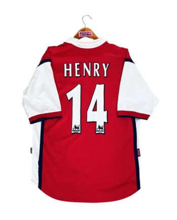 maillot vintage domicile Arsenal 1999/2000 floqué Henry #14