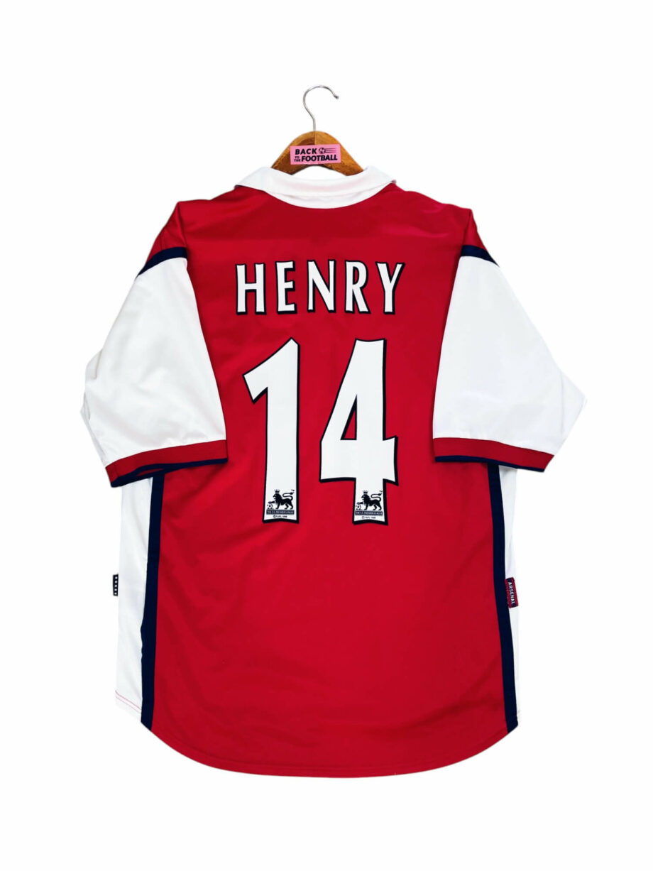 maillot vintage domicile Arsenal 1999/2000 floqué Henry #14