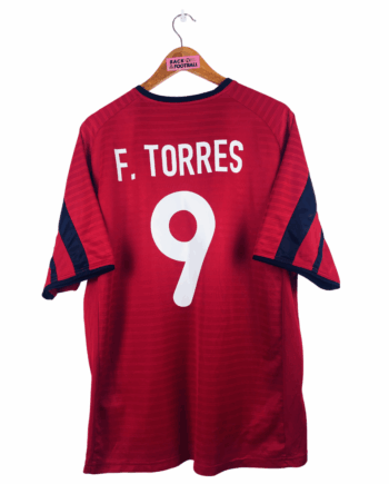 maillot vintage extérieur Atlético Madrid 2001/2002 floqué Torres #9