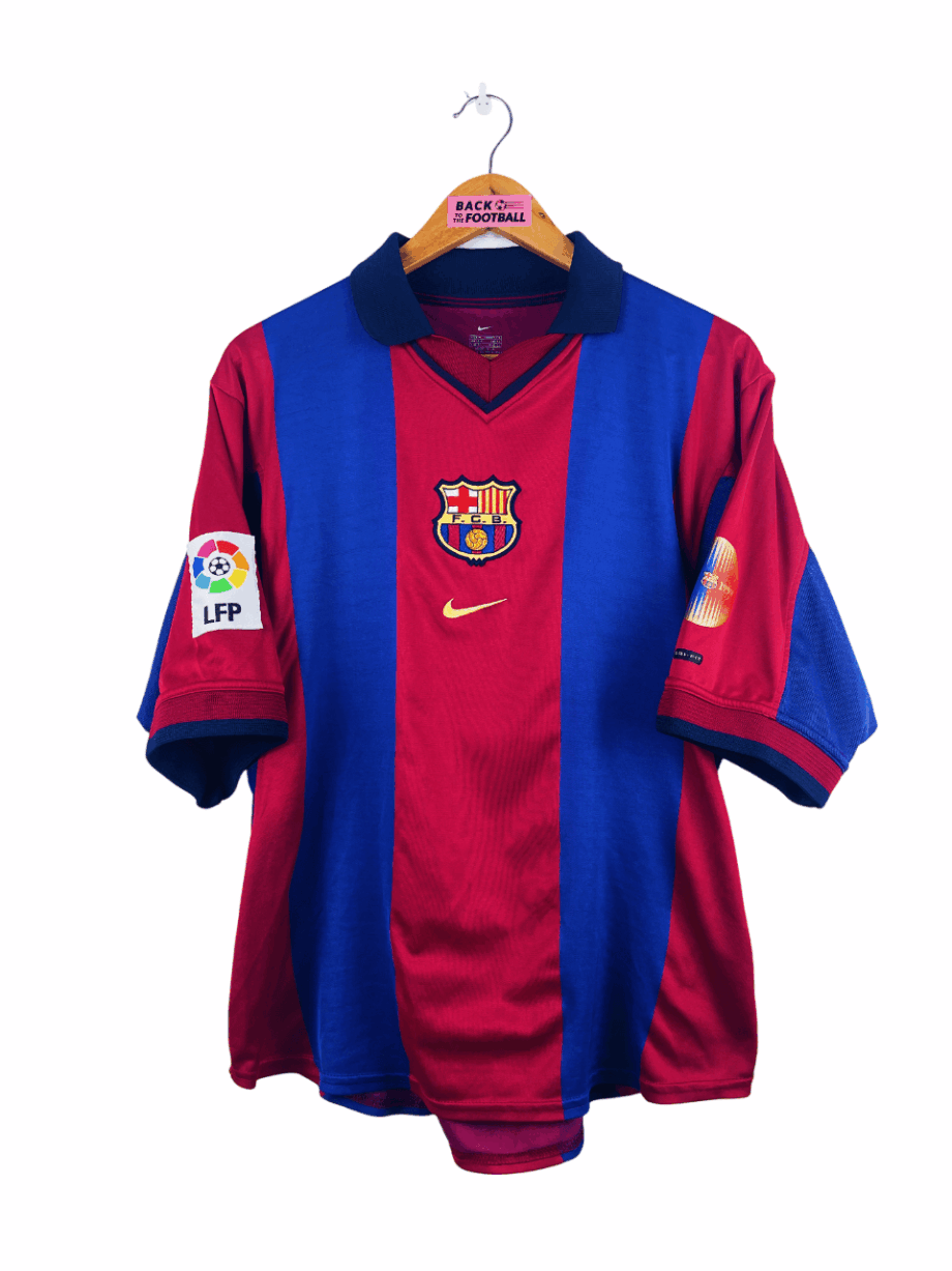 maillot vintage domicile FC Barcelone 2000/2001