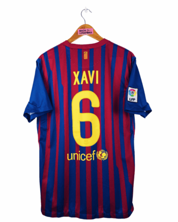 maillot vintage domicile Barcelone 2011/2012 floqué Xavi #6