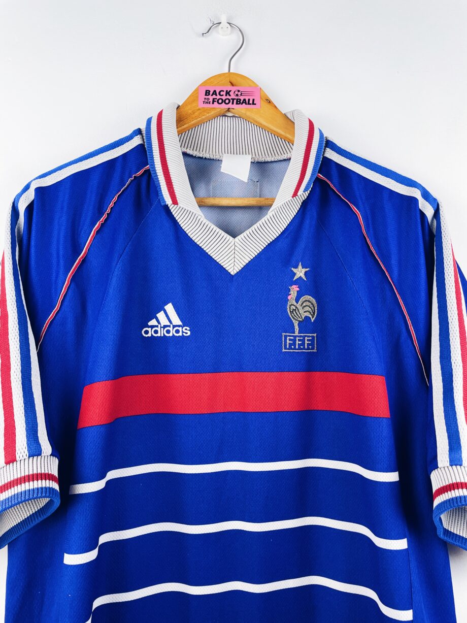 maillot vintage domicile équipe de France 1998