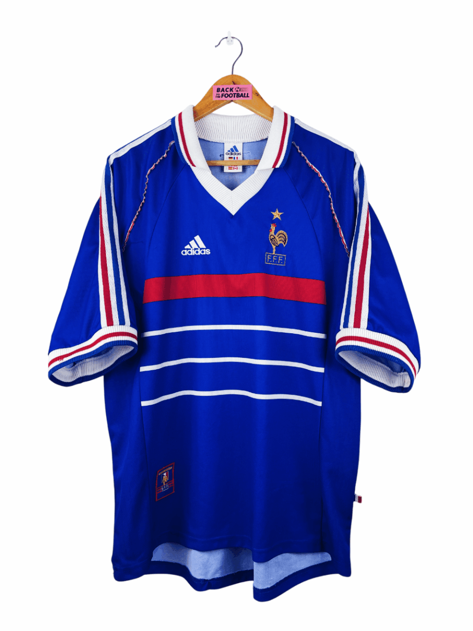 maillot vintage domicile équipe de France 1998