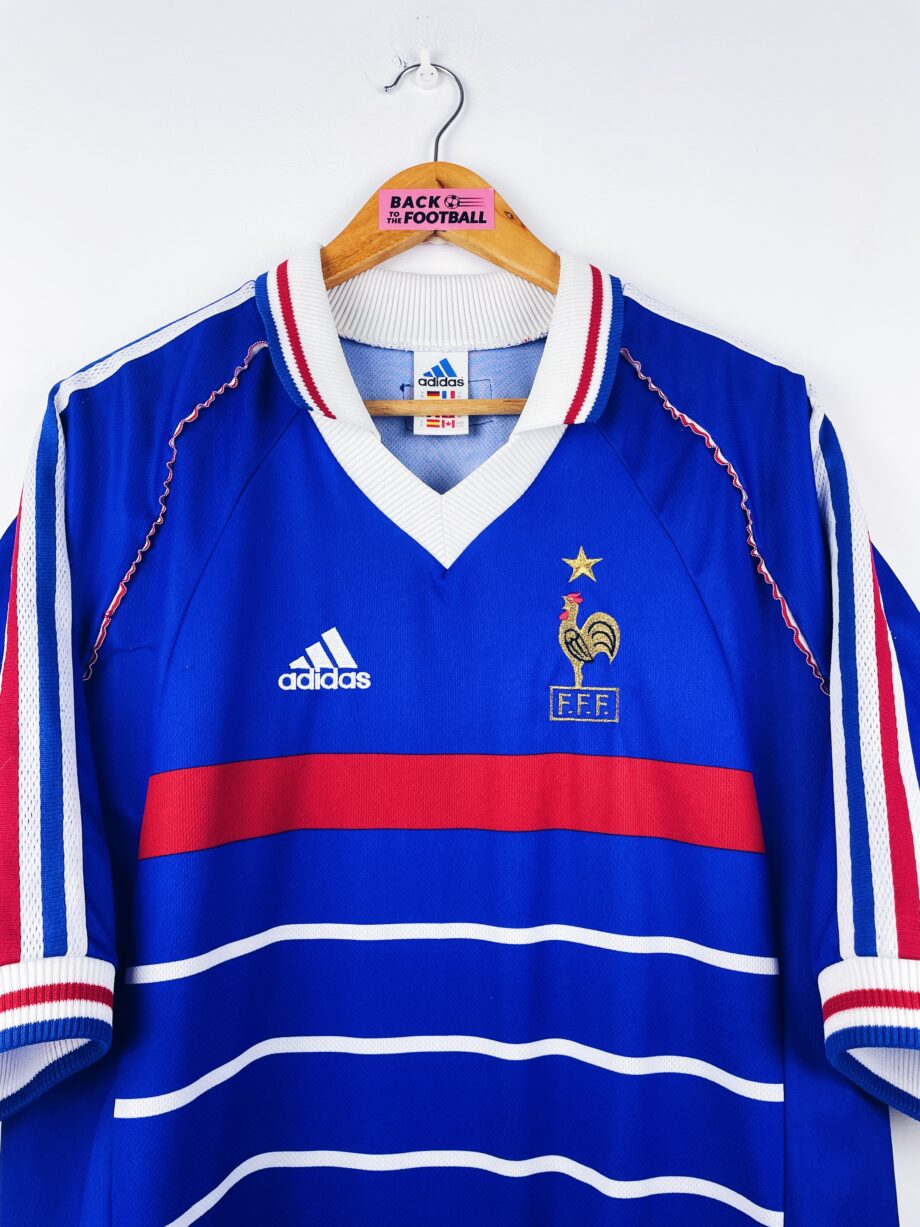 maillot vintage domicile équipe de France 1998
