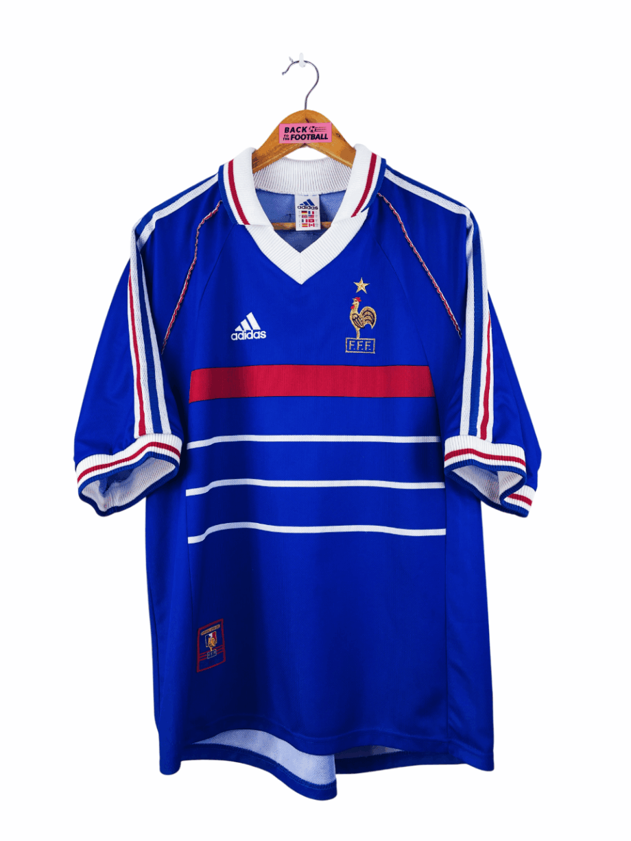 maillot vintage domicile équipe de France 1998 floqué Zidane #10