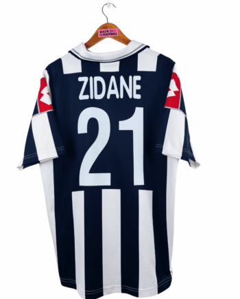 maillot vintage domicile Juventus 2000/2001 floqué Zidane #21