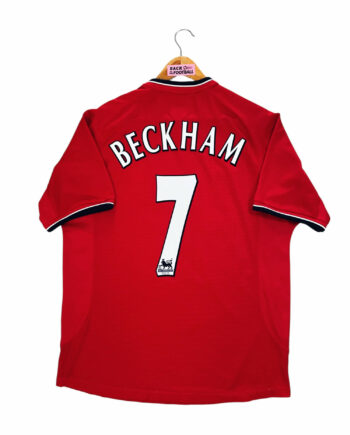 maillot vintage domicile Manchester United 2000/2002 floqué Beckham #7