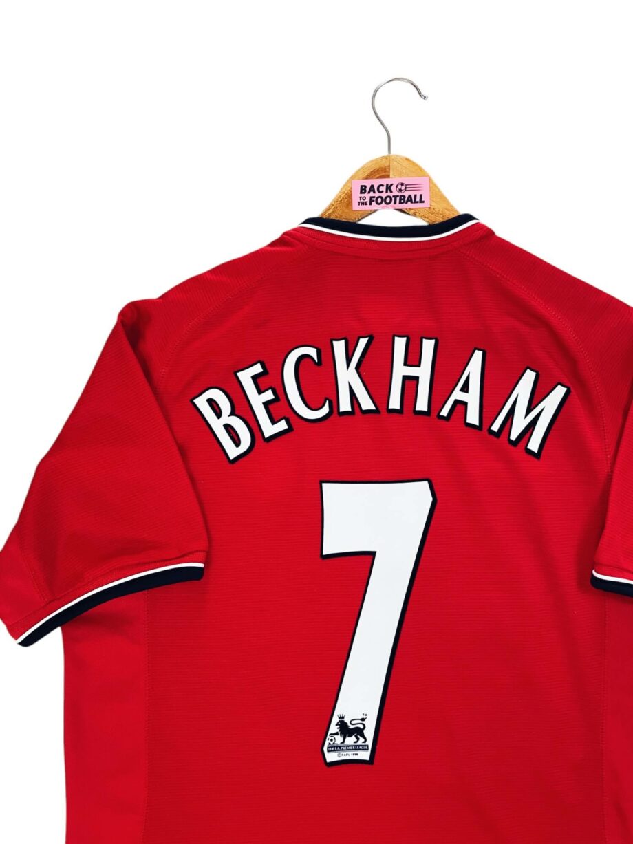 maillot vintage domicile Manchester United 2000/2002 floqué Beckham #7