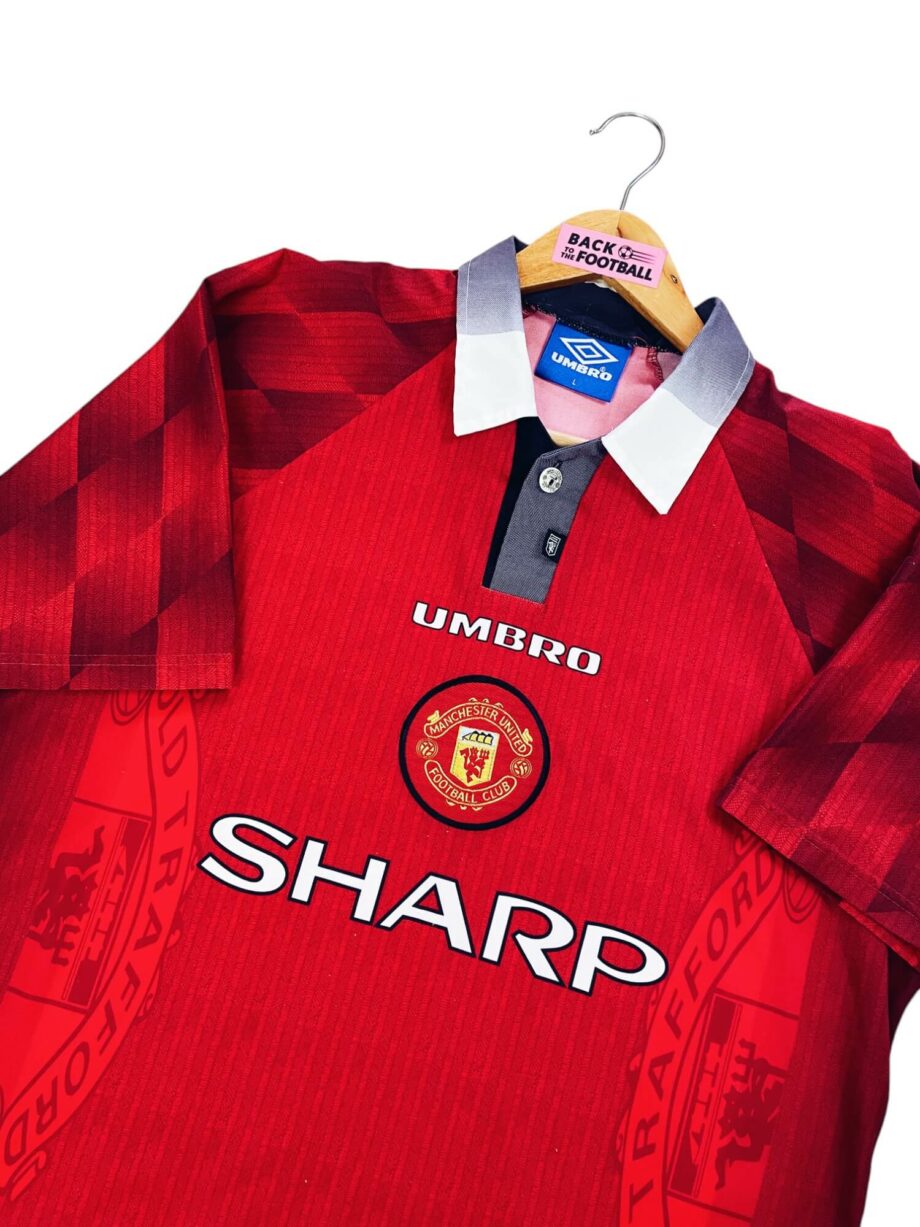 maillot vintage domicile Manchester United 1996/1998 floqué Beckham #10