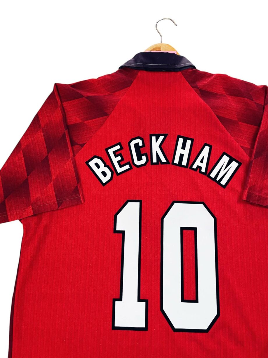 maillot vintage domicile Manchester United 1996/1998 floqué Beckham #10