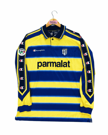 maillot vintage domicile Parme 1999/2000 manches longues préparé (match issue) pour le numéro 20
