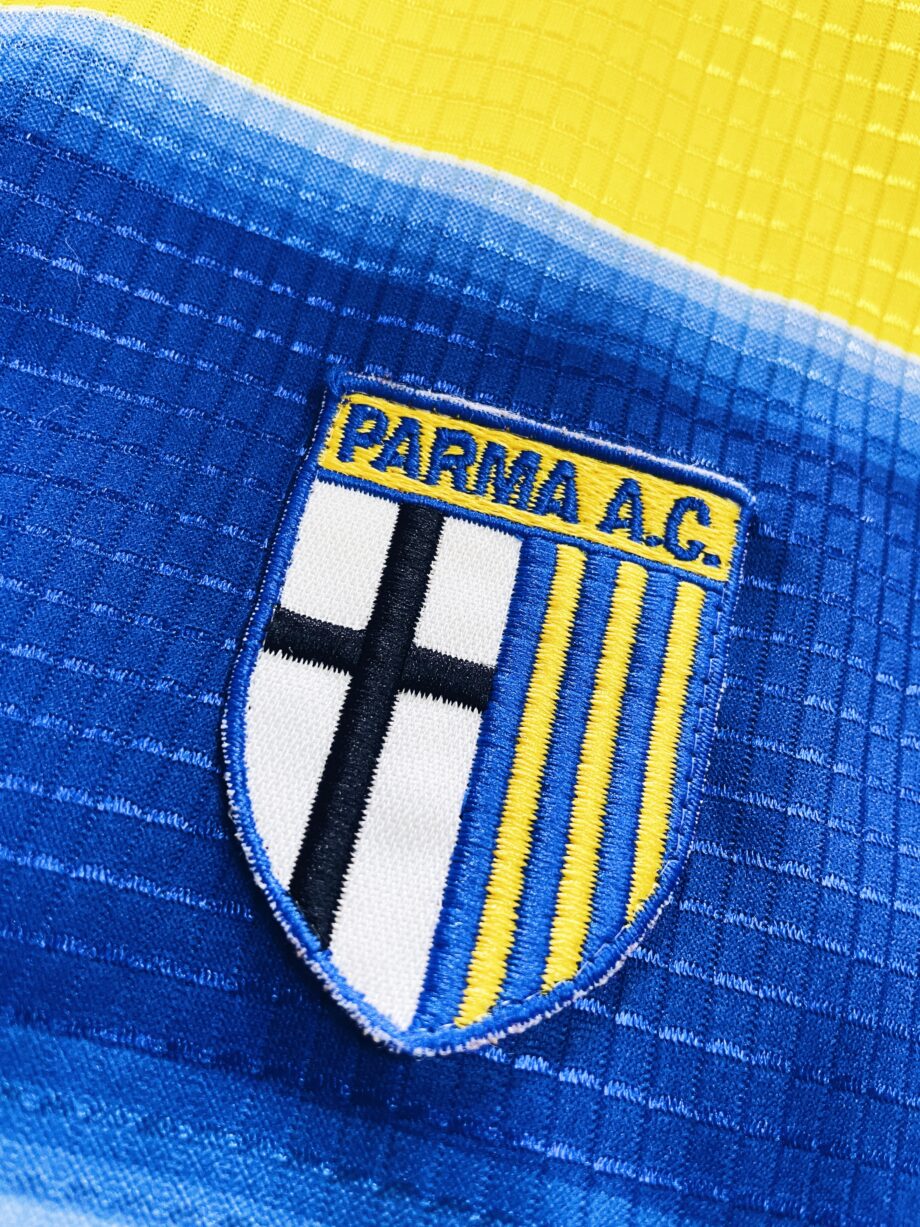 maillot vintage domicile Parme 1999/2000 manches longues préparé (match issue) pour le numéro 20