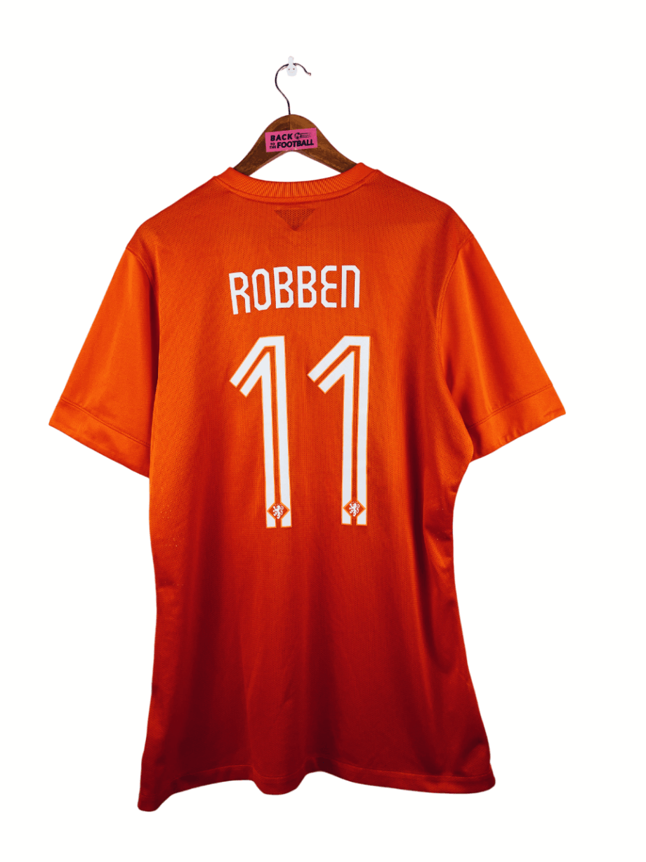 maillot vinatge domicile Pays-Bas 2014 floqué Robben #11
