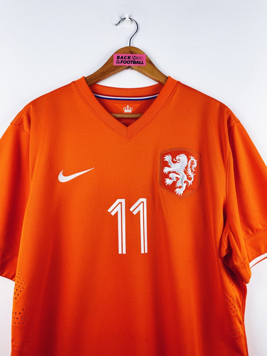 maillot vinatge domicile Pays-Bas 2014 floqué Robben #11