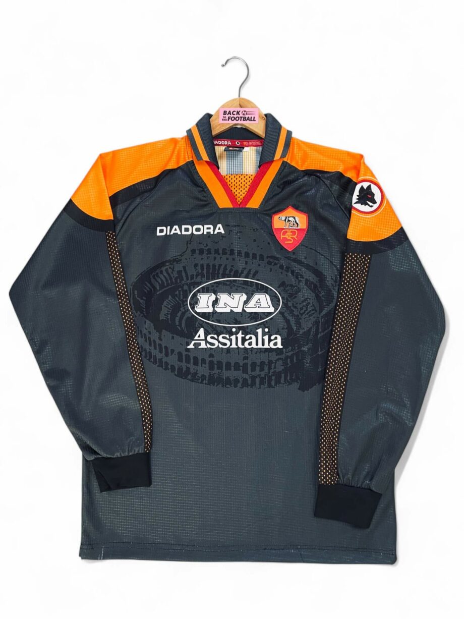 maillot vintage third AS Roma 1997/1998 manches longues floqué Totti #10