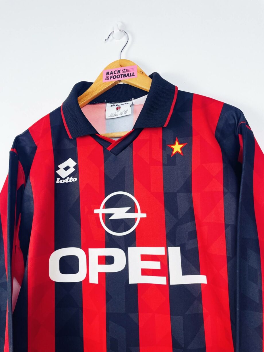 maillot vintage domicile AC Milan 1994/1995 manches longues