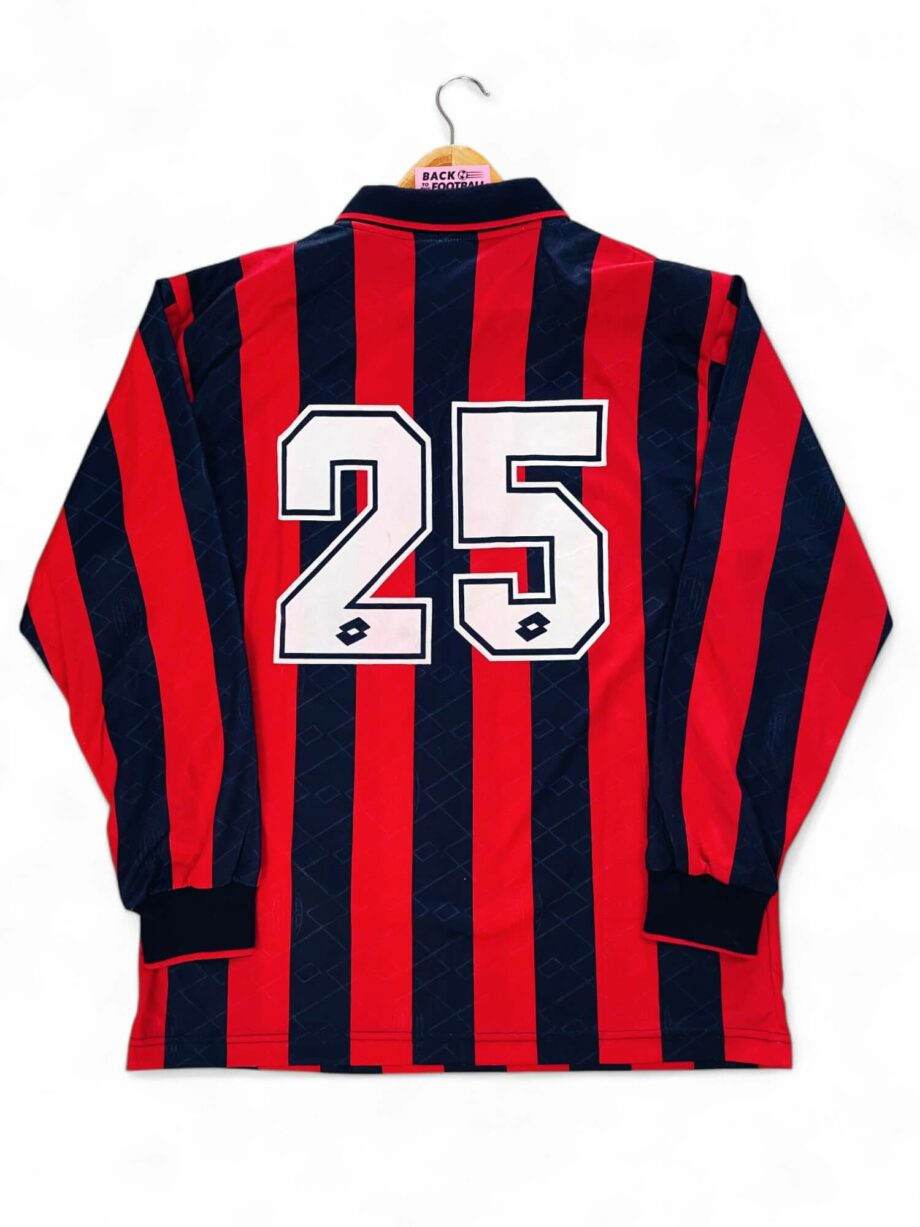 maillot vintage domicile AC Milan 1995/1996 manches longues issu du stock pro (player issue)