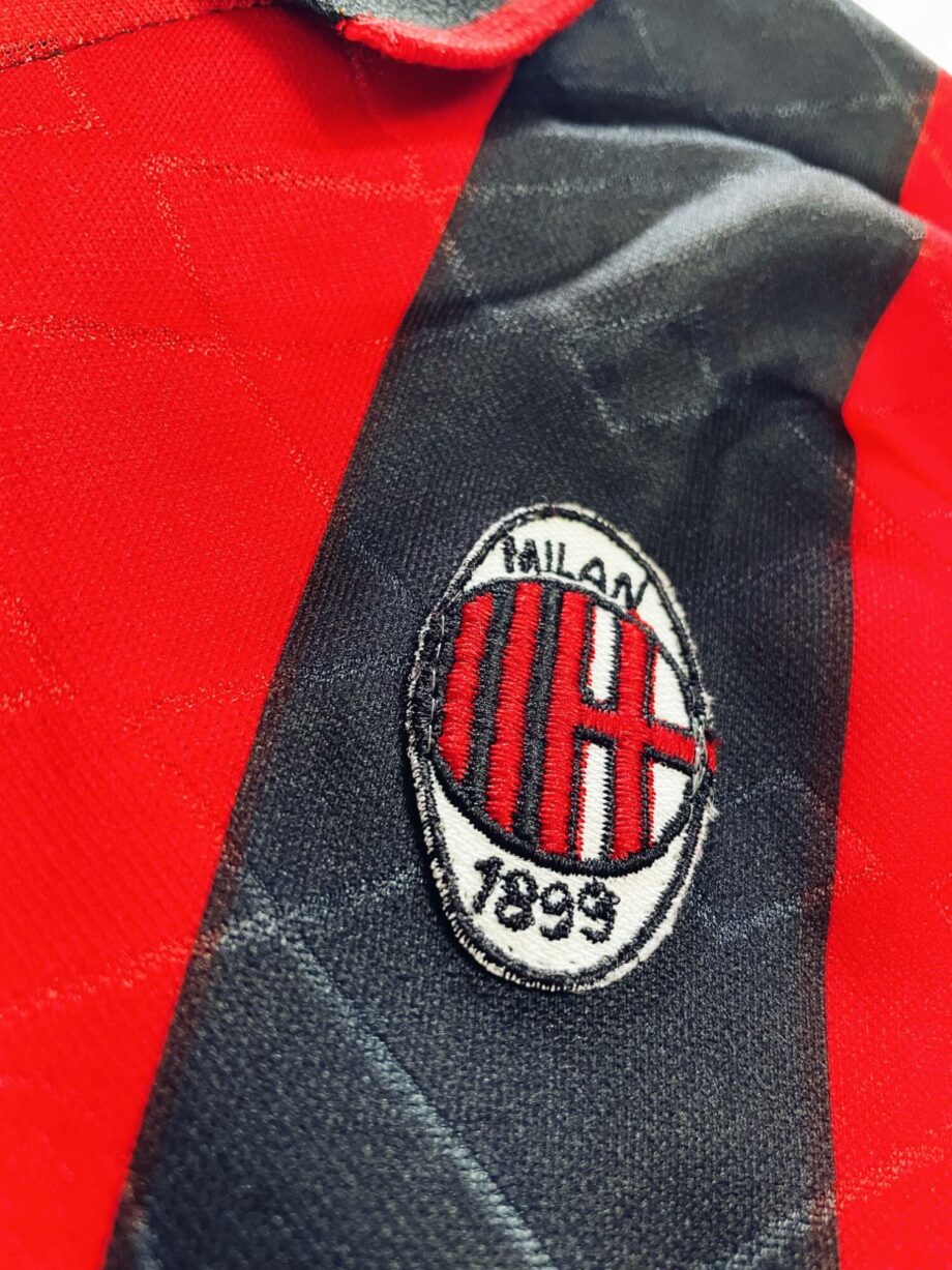maillot vintage domicile AC Milan 1995/1996 manches longues issu du stock pro (player issue)