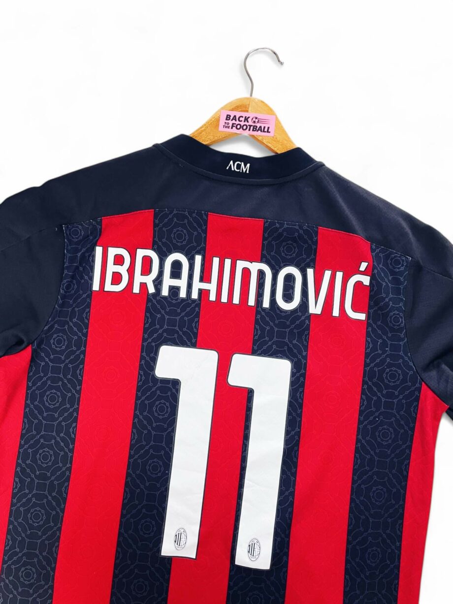 maillot vintage domicile AC Milan 2020/2021 floqué Ibrahimović #11
