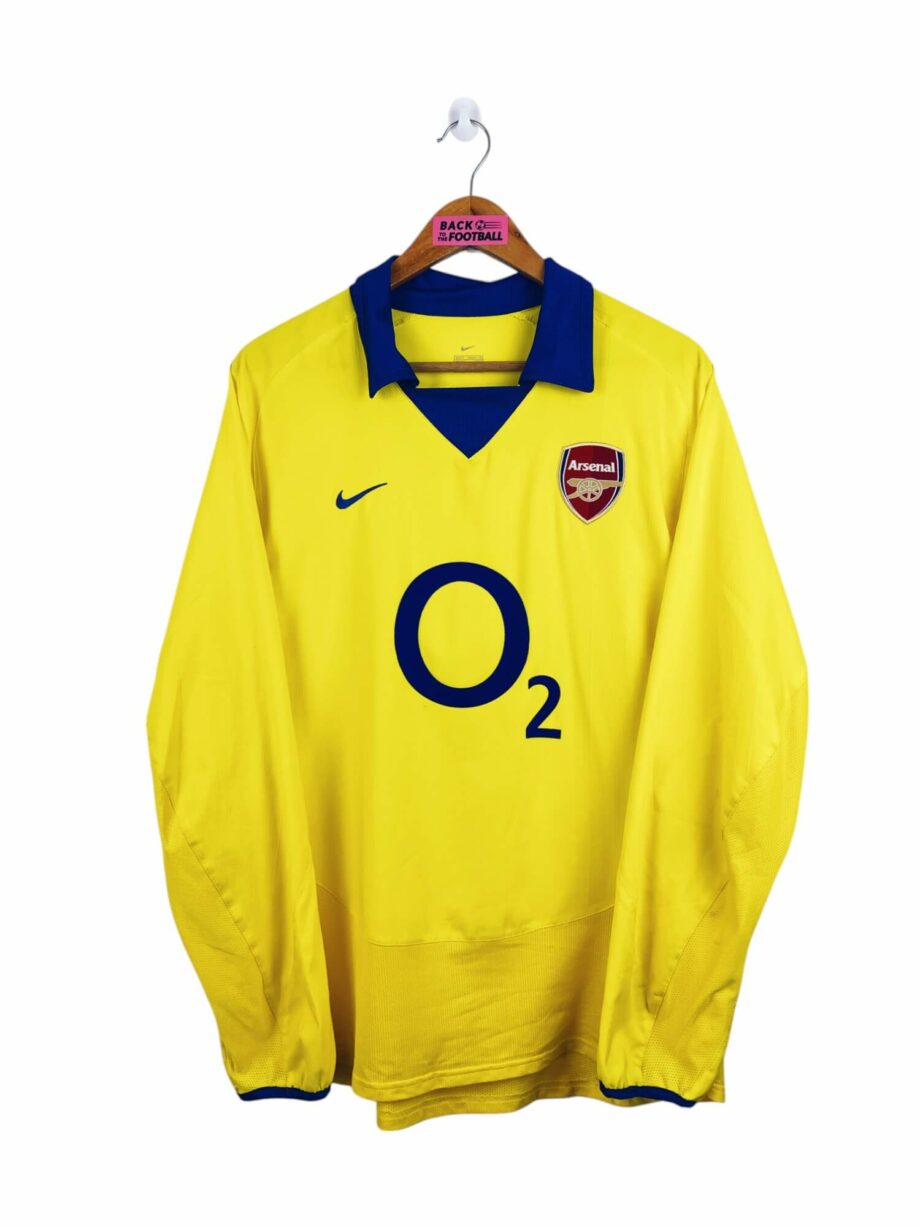 maillot vintage extérieur Arsenal 2003/2004 manches longues floqué Henry #14