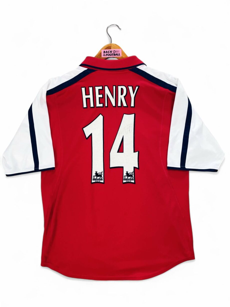 maillot vintage domicile Arsenal 2000/2002 floqué Henry #14