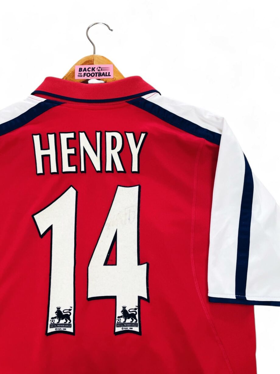 maillot vintage domicile Arsenal 2000/2002 floqué Henry #14