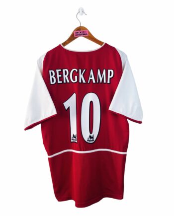 maillot vintage domicile Arsenal 2002/2004 floqué Bergkamp #10