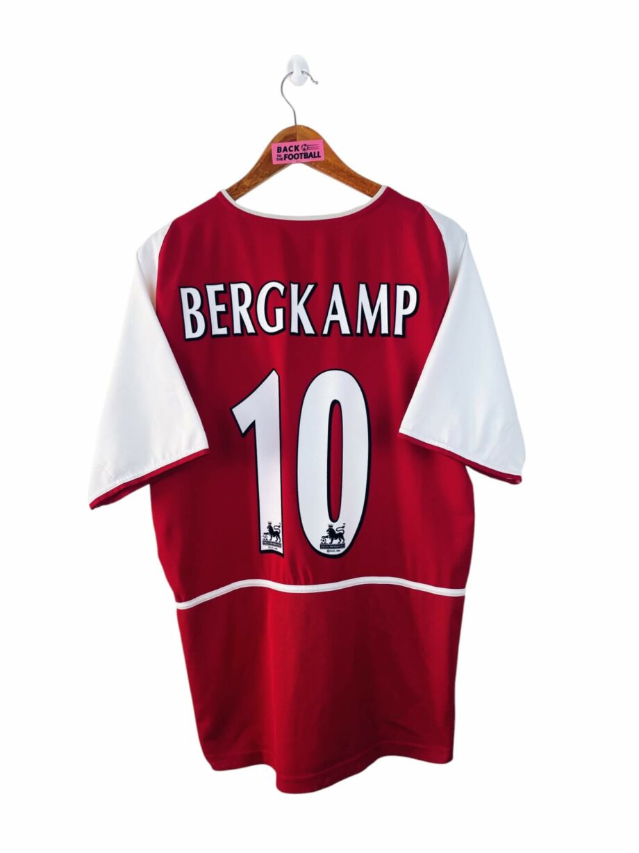 maillot vintage domicile Arsenal 2002/2004 floqué Bergkamp #10