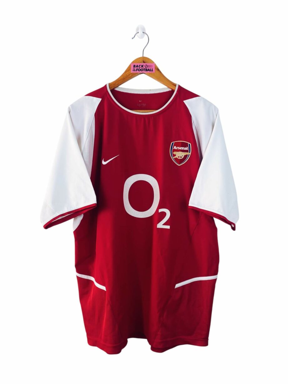 maillot vintage domicile Arsenal 2002/2004 floqué Bergkamp #10