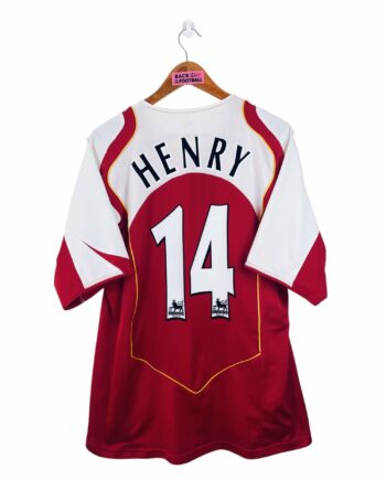 maillot vintage domicile Arsenal 2004/2005 floqué Henry #14