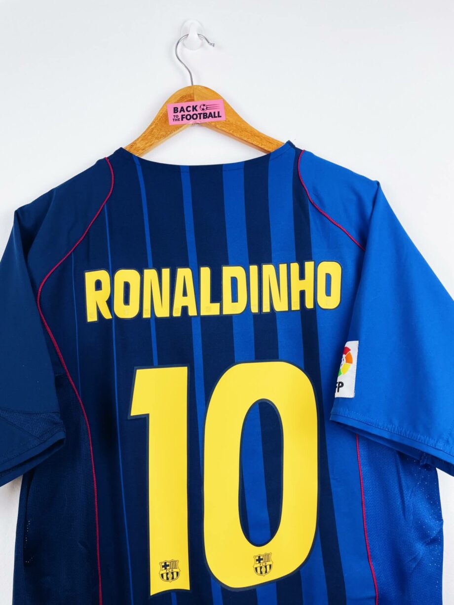 maillot vintage extérieur Barcelone 2004/2006 floqué Ronaldinho #10