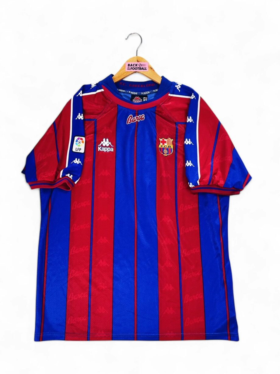 maillot vintage domicile FC Barcelone 1997/1998 floqué Rivaldo #11 issu du stock pro (player issue)