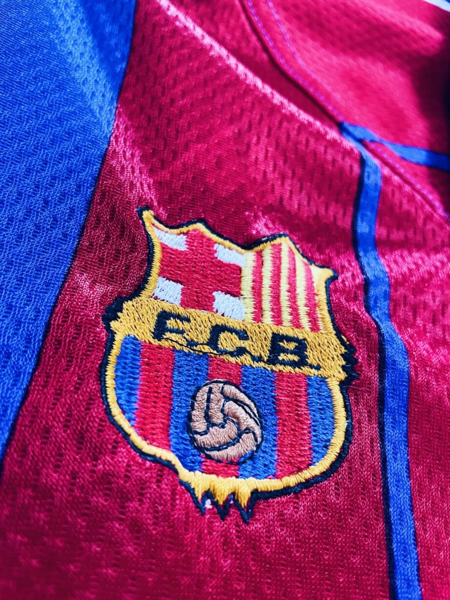 maillot vintage domicile FC Barcelone 1997/1998 floqué Rivaldo #11 issu du stock pro (player issue)