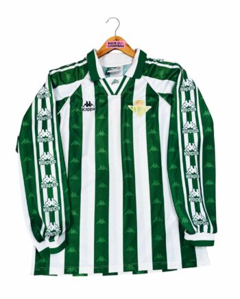 maillot vintage domicile Betis Séville 1995/1997 manches longues