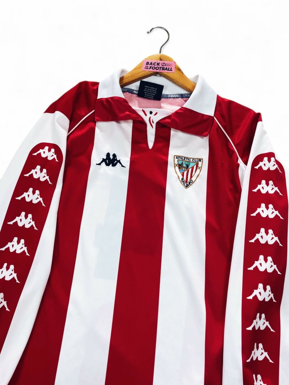 maillot vintage domicile Athletic Bilbao 1998/1999 manches longues issu du stock pro (player issue)