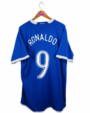 maillot vintage extérieur Brésil 2006 floqué Ronaldo #9