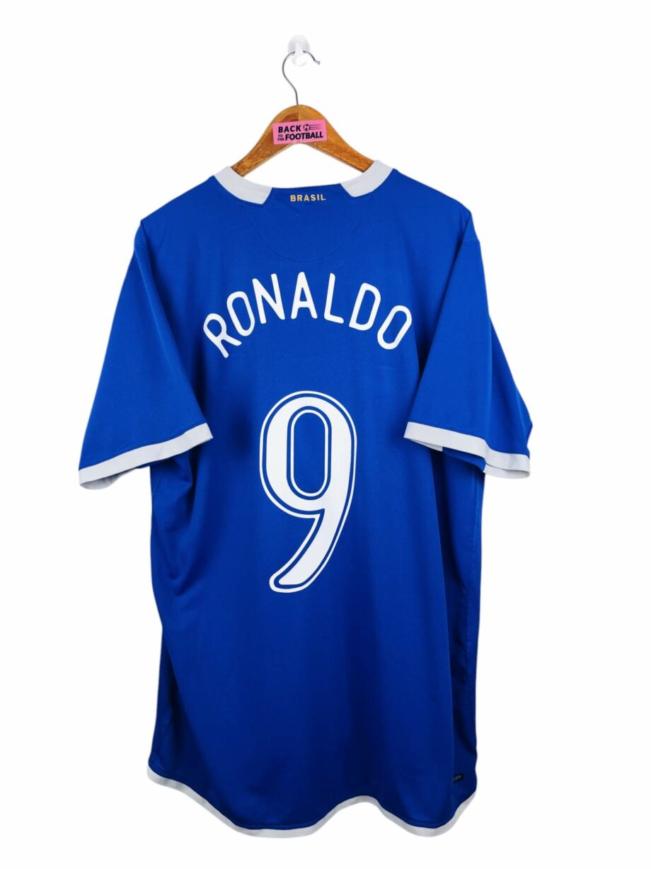 maillot vintage extérieur Brésil 2006 floqué Ronaldo #9